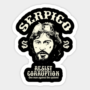 Serpico: A Badge of Integrity - Al Pacino Inspired T-Shirt Sticker